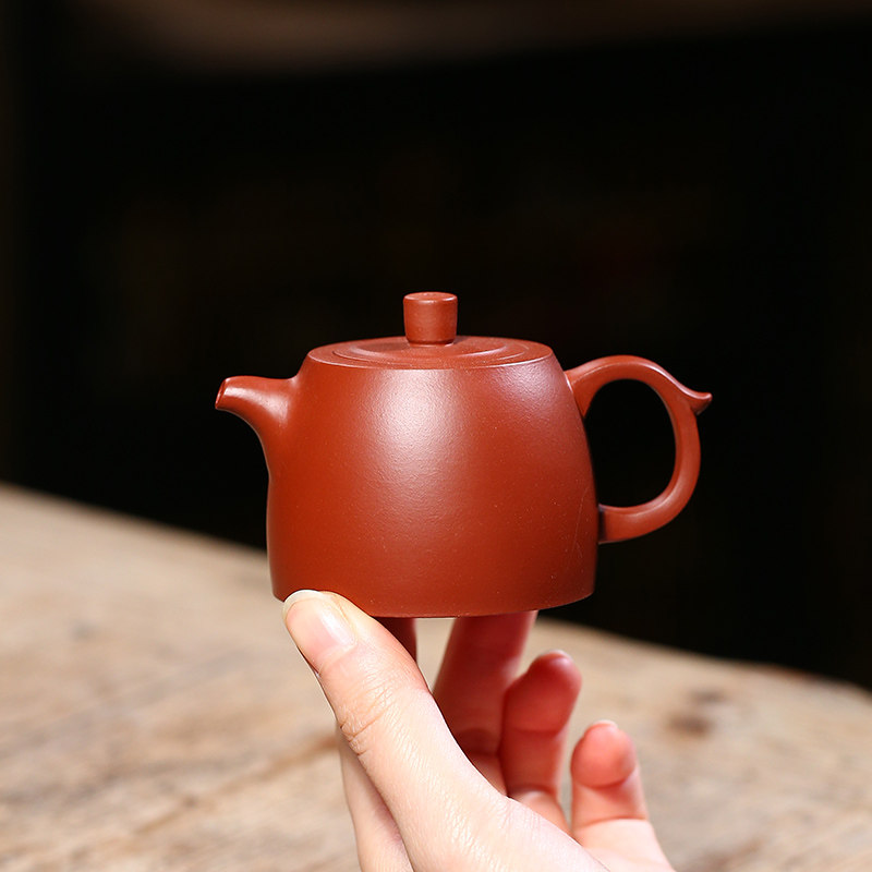 宜兴紫砂壶纯手工原矿大红袍小品汉瓦壶井栏壶家用功夫泡茶壶特价