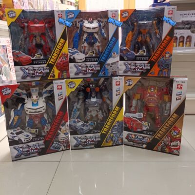 正版新款锦江变形机器人玩具汽车人X擎天战警魔幻金刚重工涂彩玩
