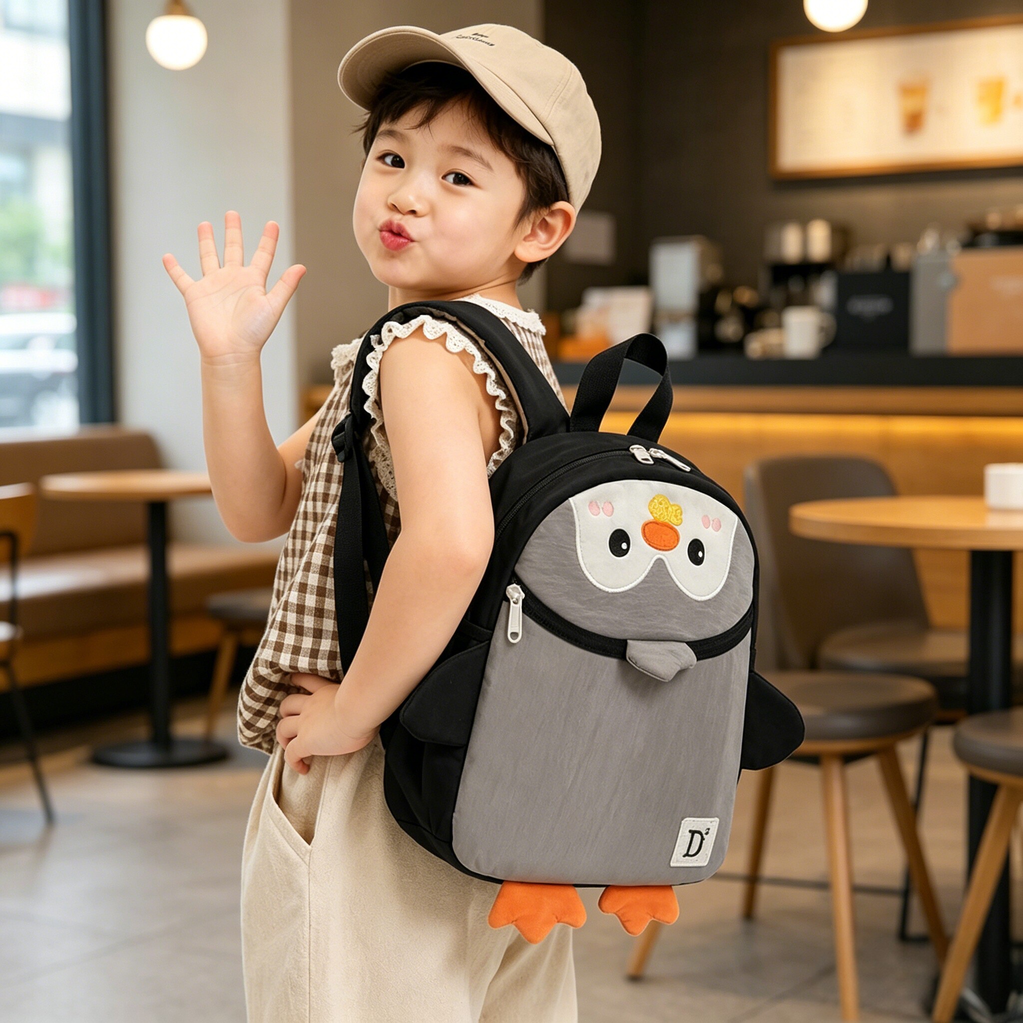 可爱卡通幼儿园儿童书包女童宝宝小兔子双肩包女孩迷你轻便背包