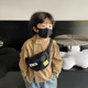 幼儿园女童宝宝斜挎包时尚 百搭帆布胸包潮酷小男孩外出配饰小挎包