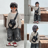 儿童包包2025新款 男孩配饰零钱斜挎包 潮酷洋气女童宝宝胸包时尚