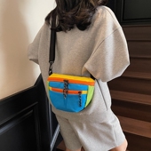 儿童包包2025新款 网红帅气男童运动单肩包小男孩外出游零钱斜挎包