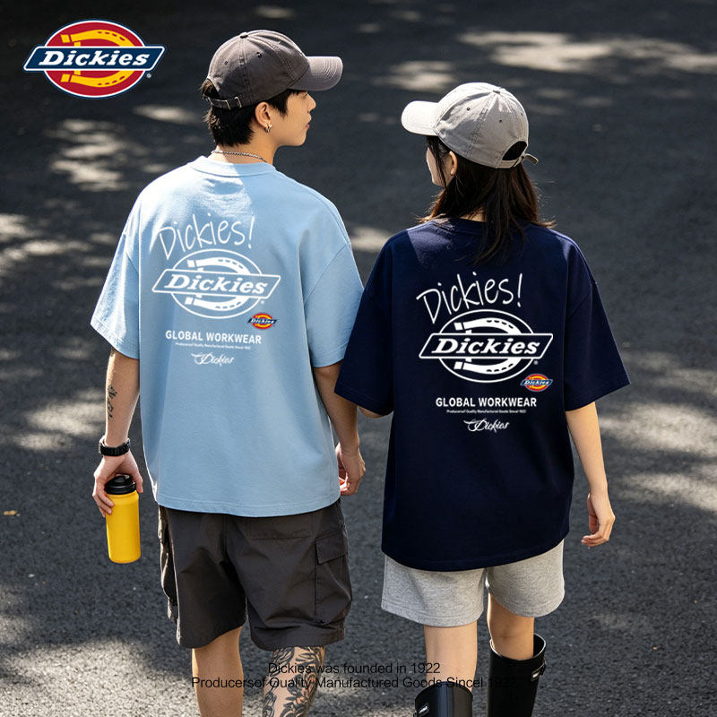 Dickies2026新款短袖t恤男夏季美式潮牌后背印花半袖休闲情侣上衣