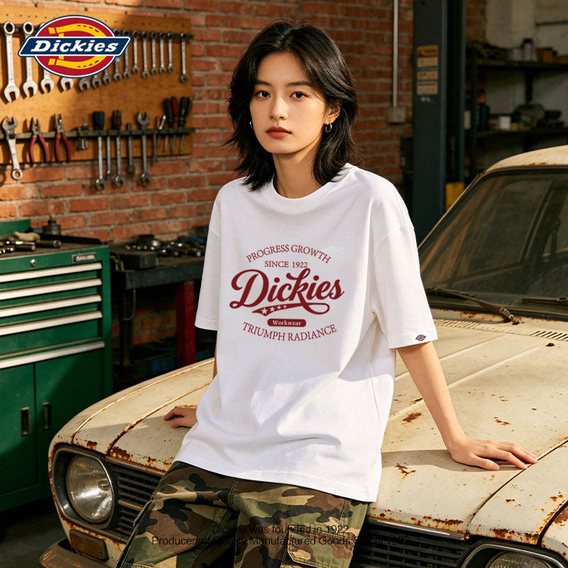 Dickies夏季潮牌美式新款短袖T恤男宽松版型索罗娜印花情侣款上衣