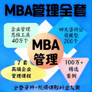 MBA商学院管理营销视频培训课程公司内部PPT战略分析方法工具案例
