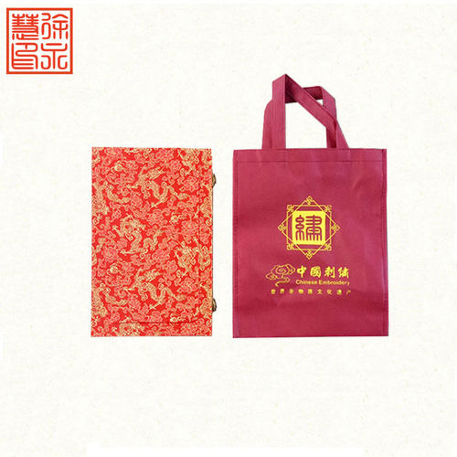 中国工艺品长方形高档包装盒苏绣