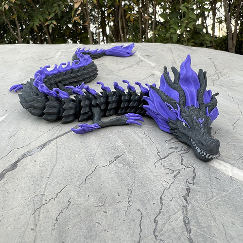 敖闰龙3d打印西海龙王敖闰龙形姑姑新款敖闰龙关节可动龙手办玩具