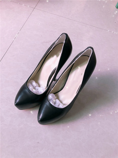 OL通勤风 工作鞋 外贸款 黑色百搭超高跟时尚