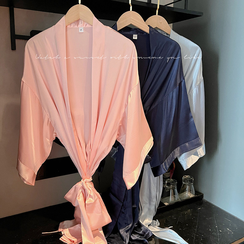 新娘风婚礼法式夏季睡袍