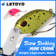 LETOYO CRANK单钩米诺 缓沉路亚饵 路亚淡水硬饵 小胖
