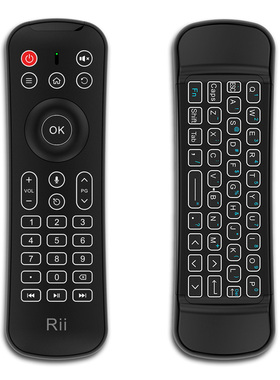 RII MX6+无线+IR-带陀螺仪鼠标和麦克风的遥控器，适用于Android