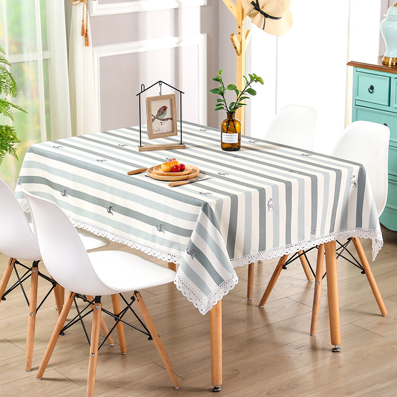 日式条纹花边桌布茶几布长方形家用办公室餐桌布加厚台布布艺定制,居家布艺,桌布,淘宝优惠券,粉丝福利购,淘宝优惠卷