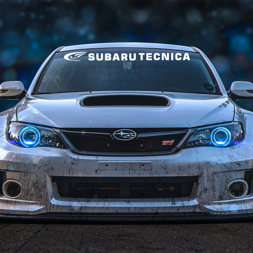 斯巴鲁brz翼豹森林人前档玻璃贴