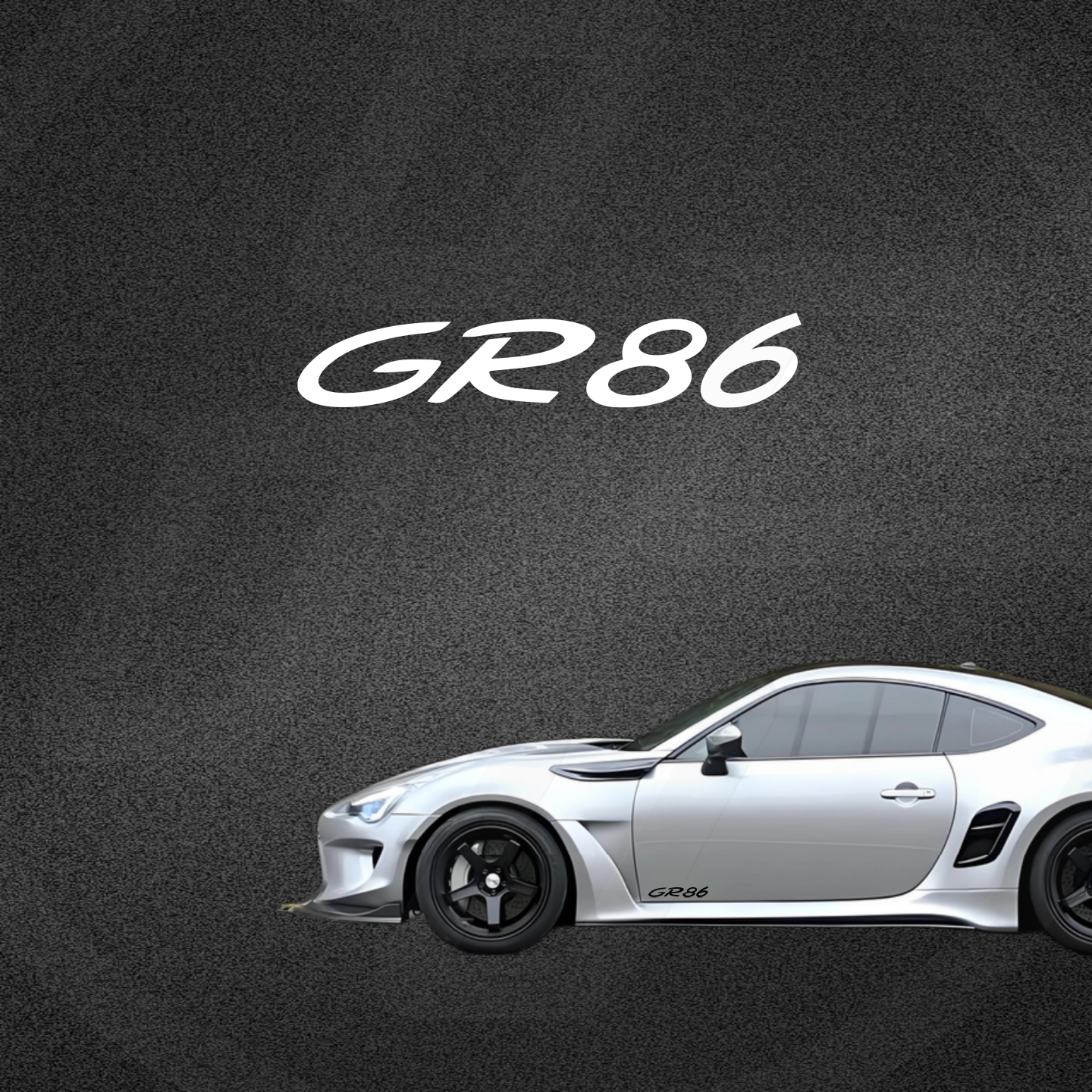 车永佳 丰田86改装车贴GR车门侧裙pet改色膜贴纸拉花