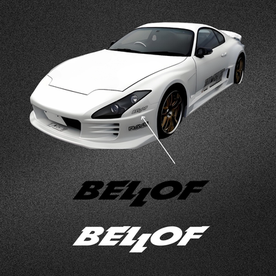BELLOF改装车贴jdm赛车雨刮贴纸