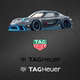 车永佳 适用于泰格豪尔标识车贴TAGHeuer车身包围保险杠贴纸拉花