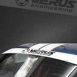 车永佳 Verus Engineering改装拉花维鲁斯前挡风玻璃遮阳压头贴纸