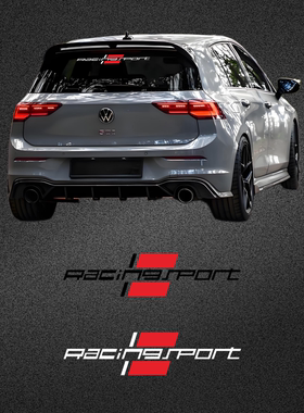 大众通用racingsport后玻璃车贴