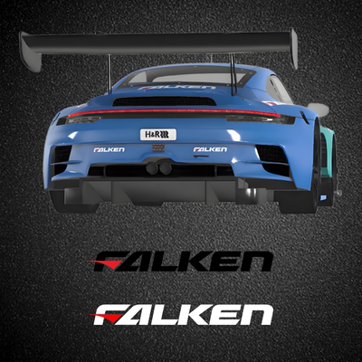 FALKEN飞劲赞助商保险杠车身贴纸