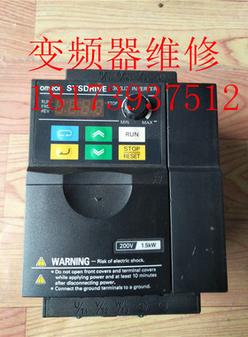 原装拆机欧姆龙变频器3G3JZ-AB015 1.5KW 220V 测试包好 质保