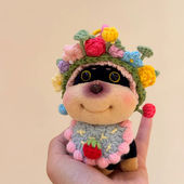 正版 蜜蜂小狗毛绒公仔背包挂件可爱汽车钥匙扣卡通玩偶送女友礼物