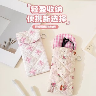 便携眼镜袋收纳包可挂防压女太阳镜墨镜收纳盒袋近视眼睛袋护套男