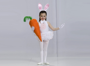 小兔子乖乖玉兔舞蹈服演出服表演服幼儿儿童动物可爱蓬蓬裙芮其儿