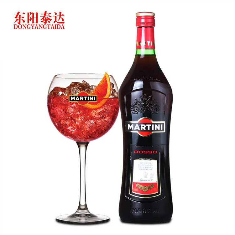意大利进口洋酒 martini马天尼甜红威末酒 鸡尾酒调酒基酒