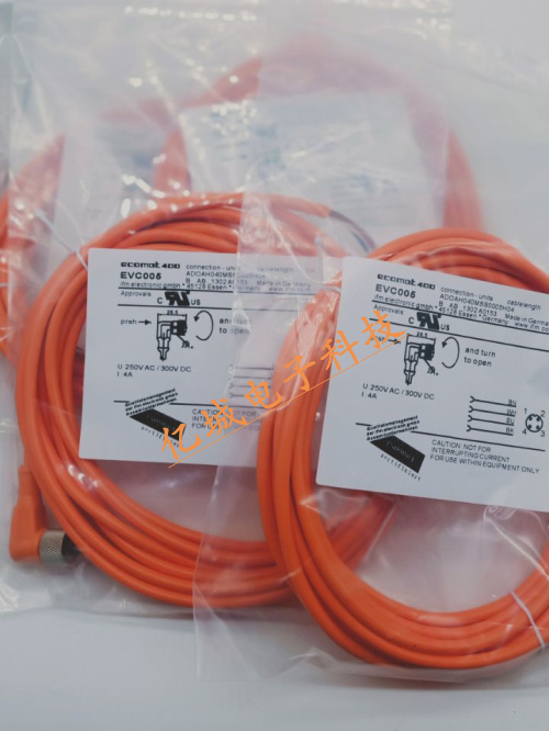 现货传感器带插头连接线EVC076 EVC077 EVC078 EVC094