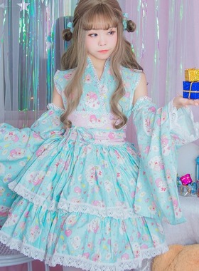 双子座洛丽塔和风洋装 宅舞服装  软妹loita女装