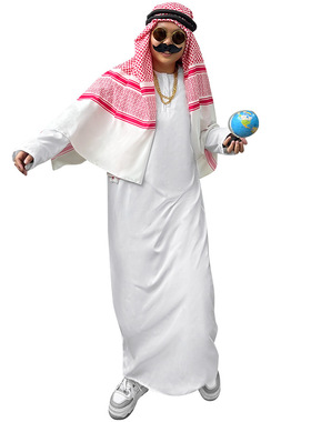 现货中东阿拉伯风服饰套装长袍男女迪拜土豪阿联酋cosplay演出服