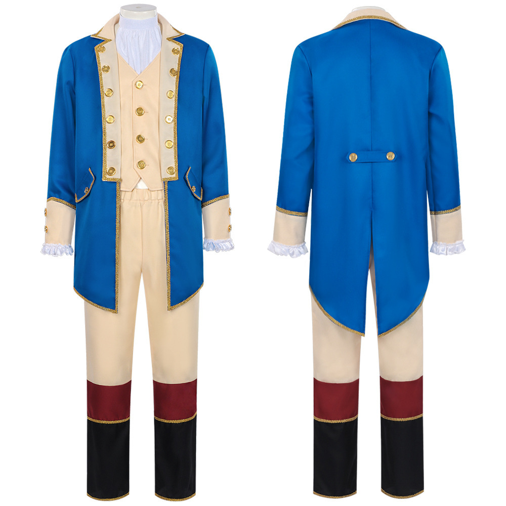 跨境万圣节外贸cosplay服装派对乔治欧美总统宫廷舞台表演服cos