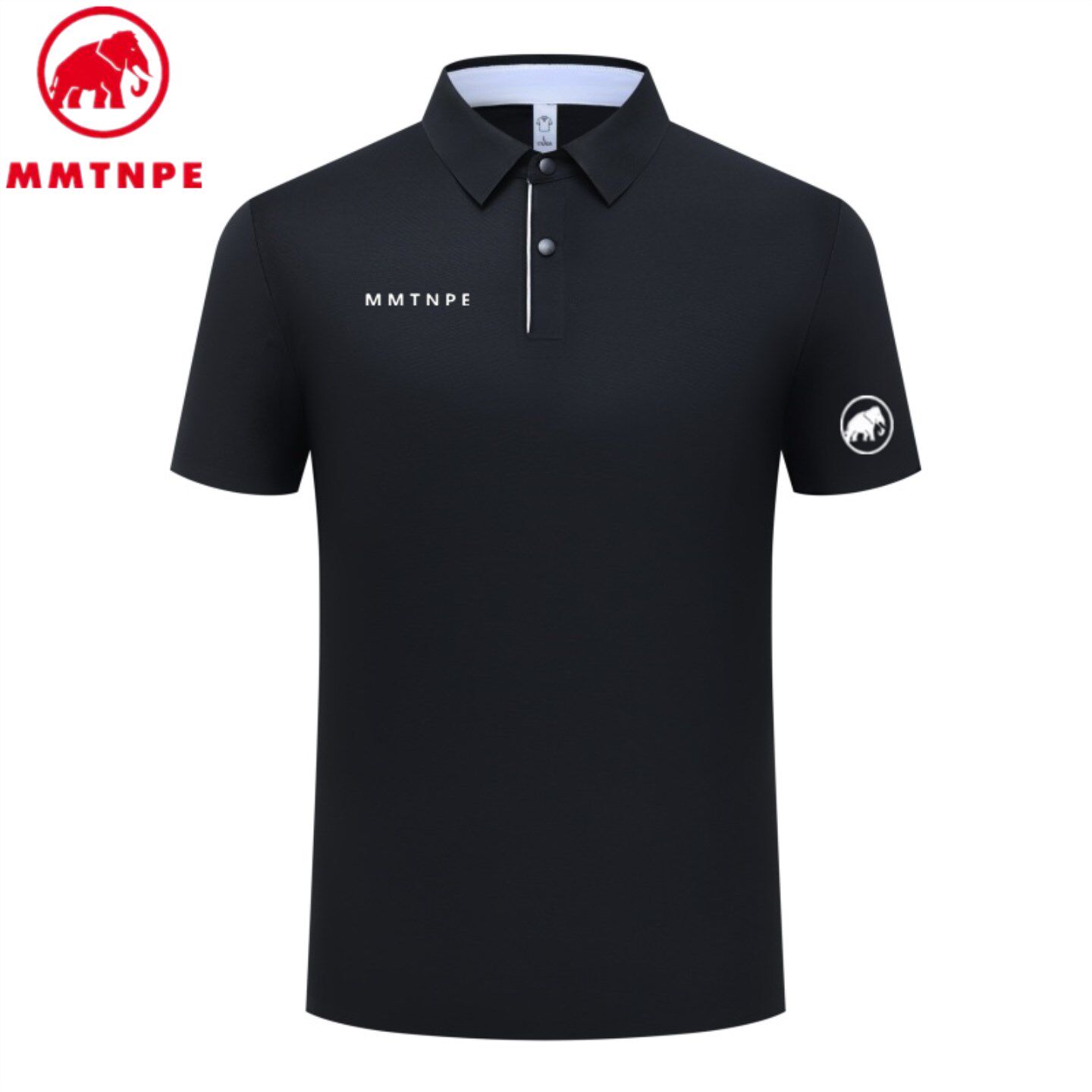 MMTNPE猛犸北极象夏季翻领POLO衫男短袖户外休闲冰丝速干T恤上衣