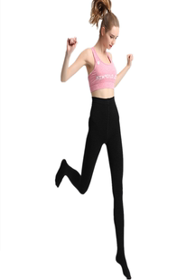 娜娇婷 980D棉.龙抓毛加密防静电哑光加绒一体连裤袜连脚裤打底裤