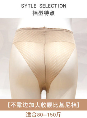 娜娇婷 15D宽腰比基尼脚尖透明包芯丝薄款无痕连裤袜丝袜 T8104GH