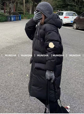 MUNISHA 鹅鹅家 爆 顶配版！25SS 长款连帽 显瘦保暖轻便羽绒服女