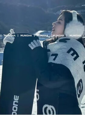 MUNISHA 高定顶配版！ 甜辣千金 小香风字母撞色围巾女 25秋冬新