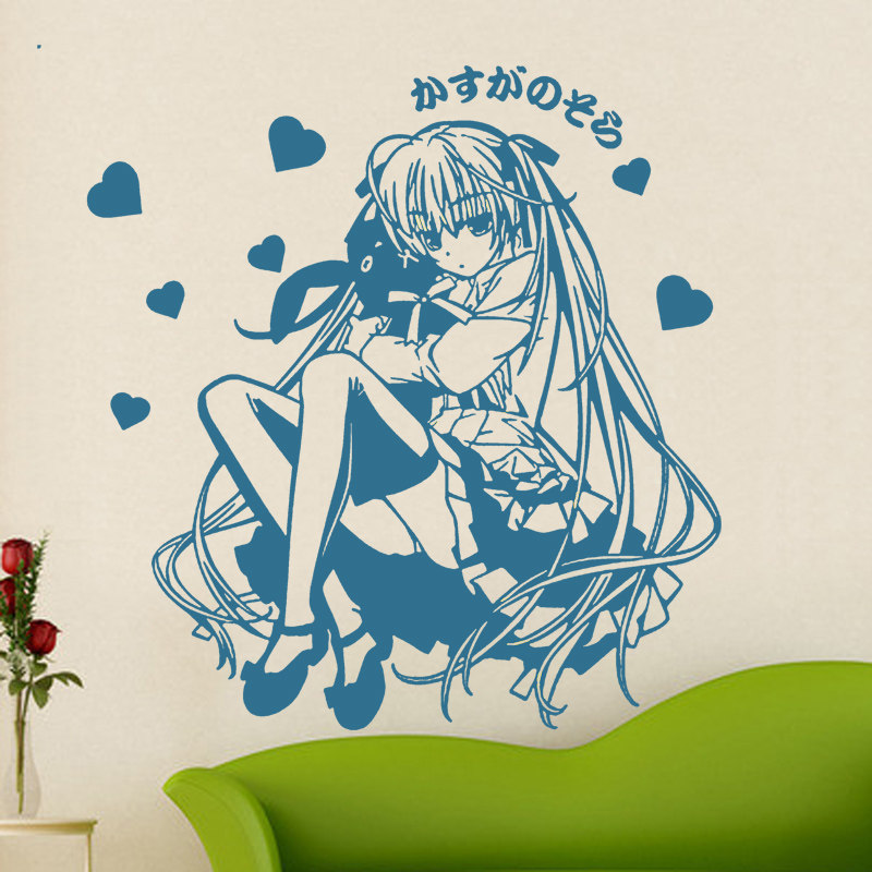 缘之空春日野穹妹动漫墙贴纸室内装饰品大学生宿舍二次元个性贴画
