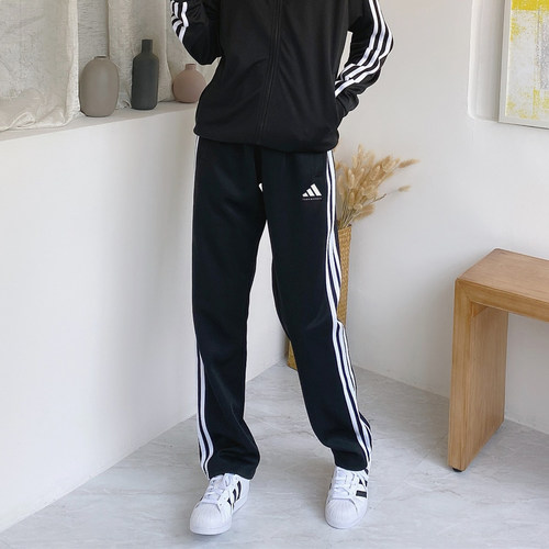阿迪达斯直筒跑步男女透气长裤