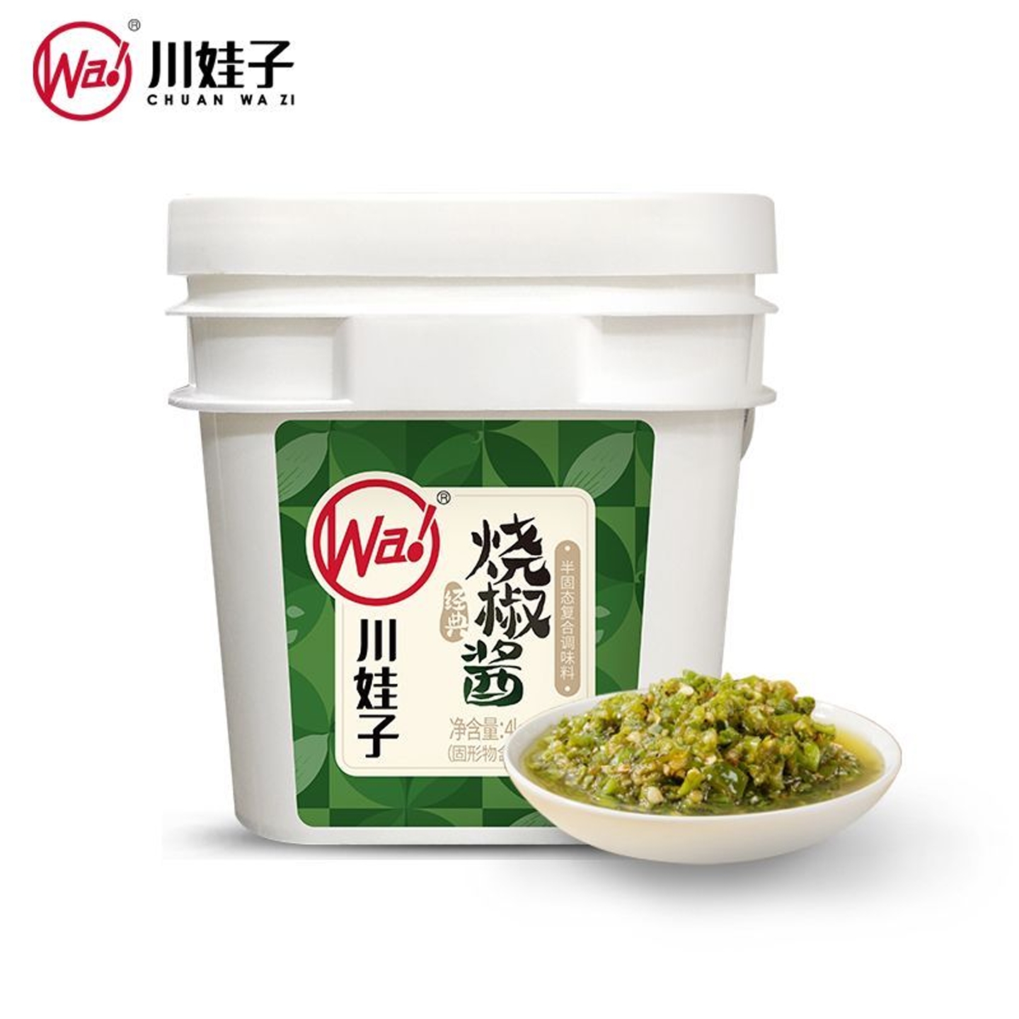 川娃子烧椒酱4KG商用桶装