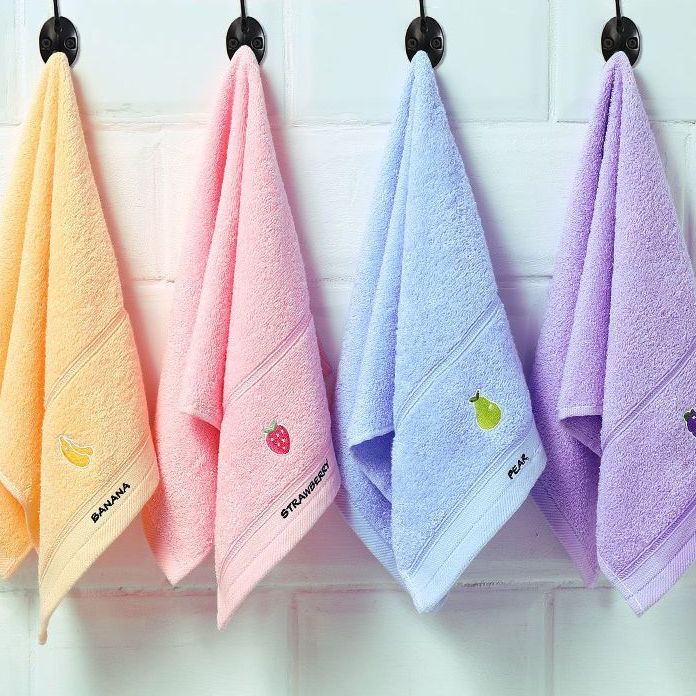 儿童小毛巾女家用柔软专用男女宝宝洗脸洗澡