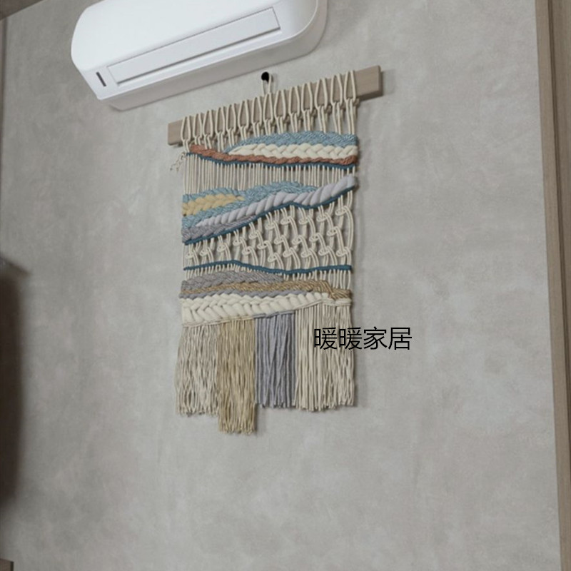 摩洛哥风格小清新手工编织彩色挂毯 民宿卧室床头背景简约壁挂画
