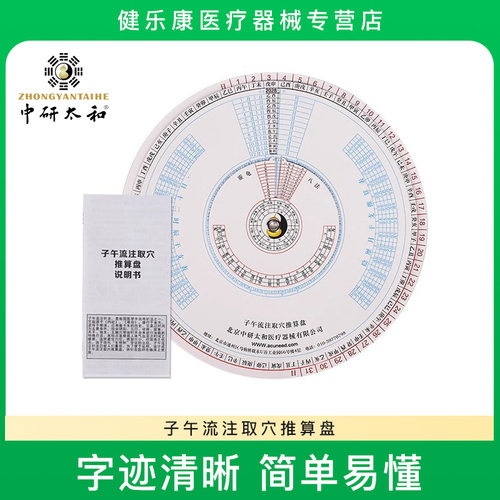 正品子午流注取穴推算盘 灵龟八法取穴盘中医针灸针开穴查询 - 封面