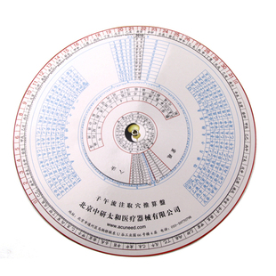 正品子午流注取穴推算盘 灵龟八法取穴盘中医针灸针开穴查询