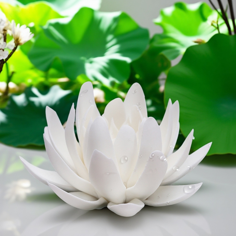 厂家陶瓷香炉莲花香插家用室内配件香台香托线香禅意摆件饰品