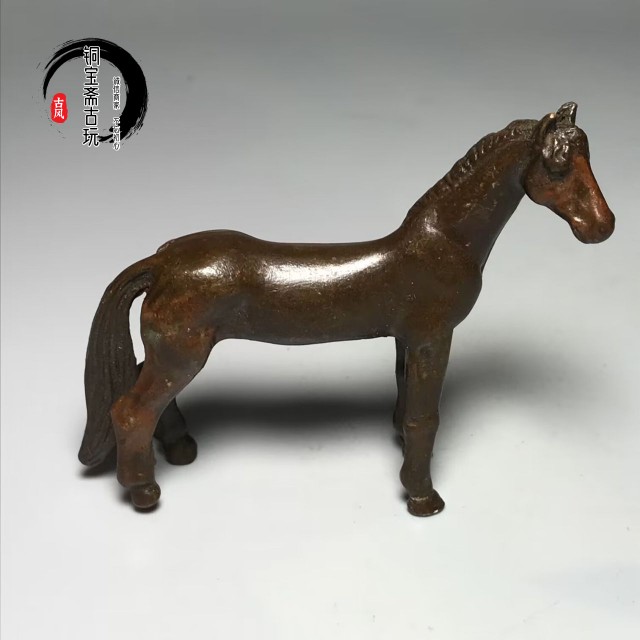 古典中式仿古铜器汗血宝马千里马生肖马家居风水摆设桌面装饰摆件