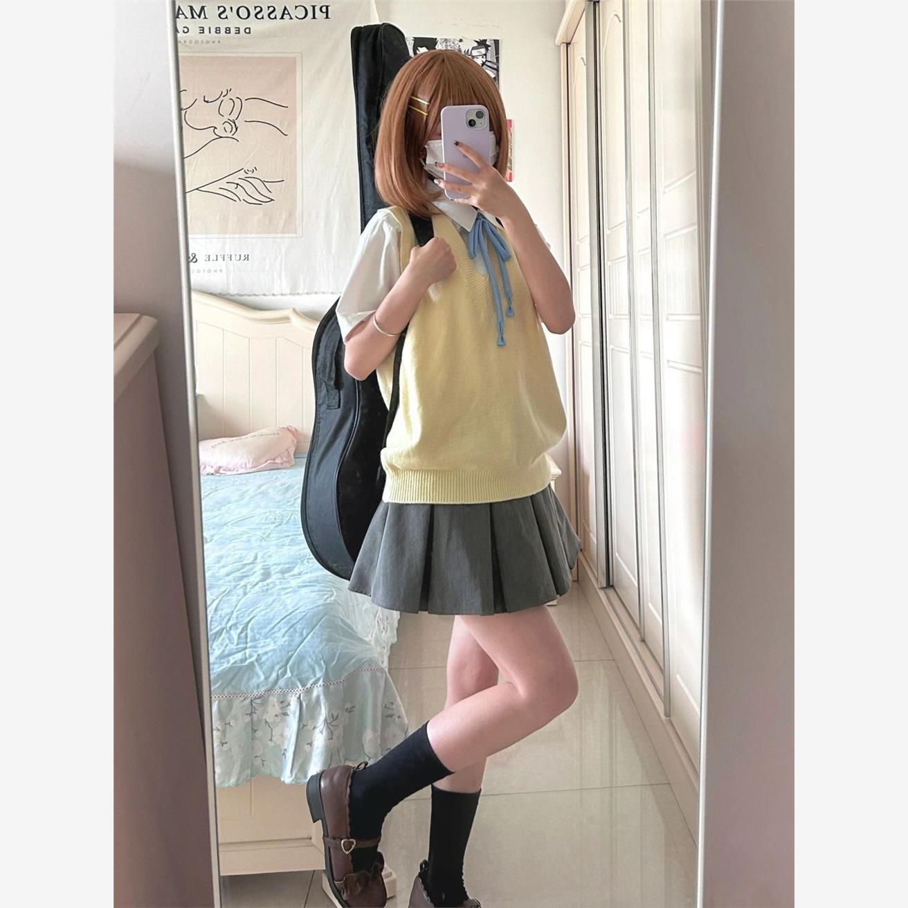 全套轻音少女cos衣服平泽唯学院可爱日系jk制服秋cosplay穿搭套装