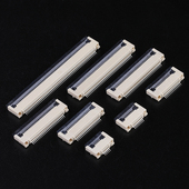 60pin连接器 FPC翻盖下接0.5mm排线插座5 FFC