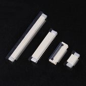 FFC连接器插座0.5 1.0mm间距上下接翻盖立贴 FPC 60P