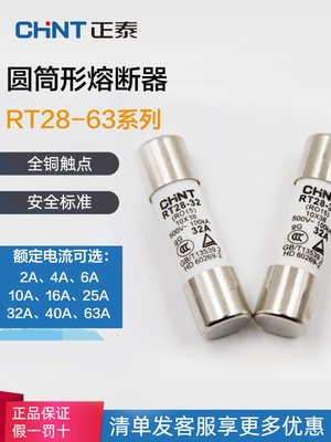 正泰陶瓷熔断器保险丝芯子RT28-32(RO15)RT28-63(RO16)  32A63A